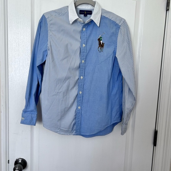 NOT FOR SALE Ralph Lauren Large Pony button down shirt Boys Size 14/16. - Picture 2 of 11